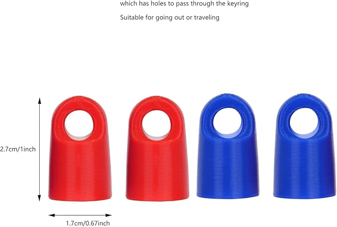 Keychain Cap For Aquaphor Healing Ointment 0.35 Ounce Tubes,4 Pack Portable Lid Cap Suitable For Travel And Outings-Velvo Beauty