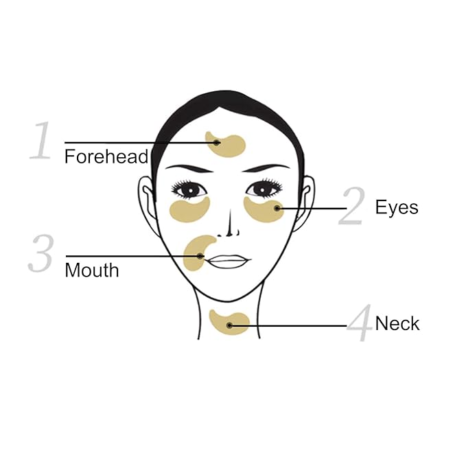 Jakuva 29PCS Gold Gel Crystal Collagen Eye Mask Under Eye Patches For Puffy Eyes and Dark Circles, Hydrating & Anti Aging,24k Gold Eye Mask Eye Patches for Moisturizing-Velvo Beauty