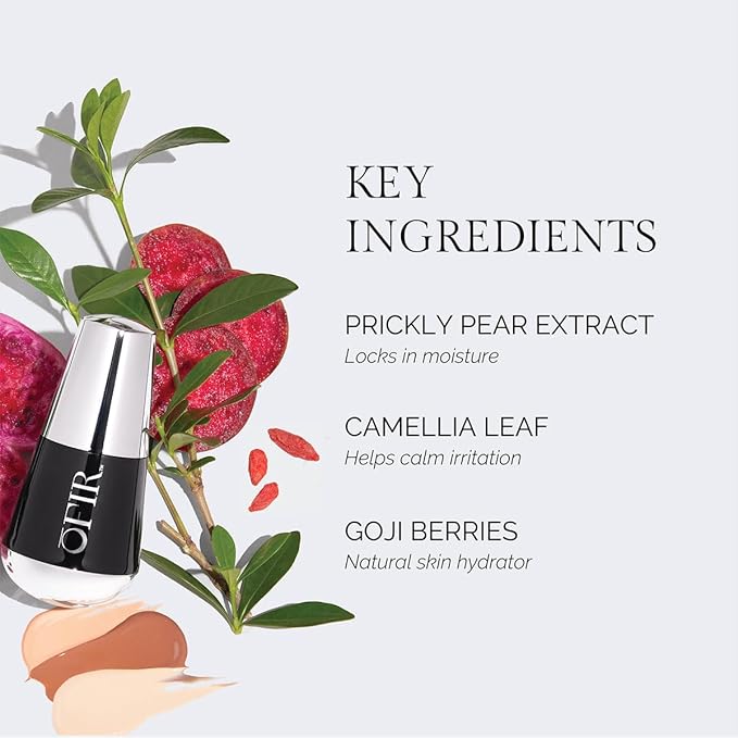 OFIR Skin Satin Medium Coverage Foundation | Buildable, Non-Creasing Finish | Vegan, Cruelty-Free, Paraben-Free Makeup | Blue Light Protection | 1 FL OZ (Flax - Medium Warm)-Velvo Beauty