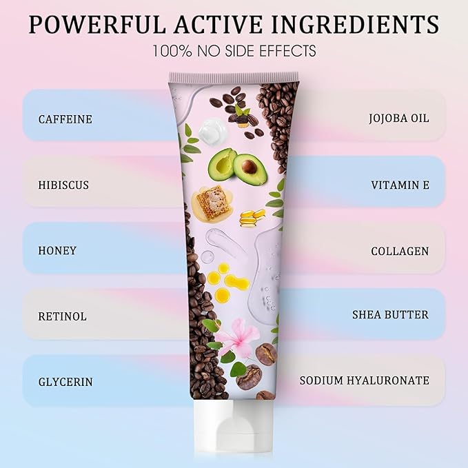B Flat Belly Firming Cream - Moisturizing, Lifting, Firming for Stomach, Thighs and Butt, Body Lotion gift for Women and Men, 125 ML +5 ML-Velvo Beauty