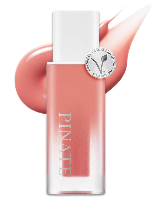 Natural Bloom Korean Lip Oil Serum 0.14 fl oz | Moisturizing Lip Booster Plumping Oil Tint Serum Enriched w/Camellia & Safflower Oils | Non-Irritating Color Changing Lip Oil (Pink Muhly)-Velvo Beauty