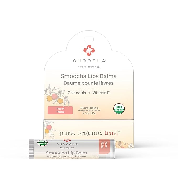 ORGANIC SMOOCHA ORGANIC LIP BALM Peach-Velvo Beauty