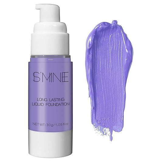 IS'MINE Purple Liquid Foundation Makeup, Matte Flawless Finish Foundation, Vegan & Cruelty-Free (1.05 Fl Oz, 048)-Velvo Beauty