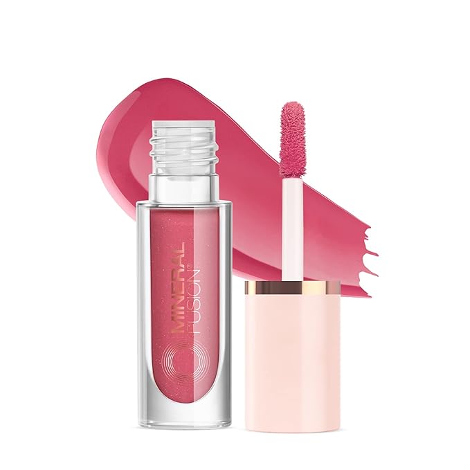 Mineral Fusion 2-in-1 Lip & Cheek Stain Rose, 0.10 fl oz, Rosey Pink hydrating, long-lasting, matte lip and cheek color-Velvo Beauty