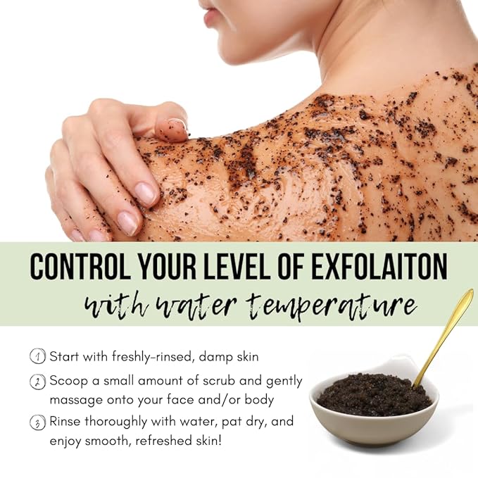 Natural Green Tea Sugar Scrub. Face, Body, and Foot Exfoliator. Helps with Moisturizing, Acne, Celluite, Wrinkles, and Exfoliating Dead Skin.-Velvo Beauty