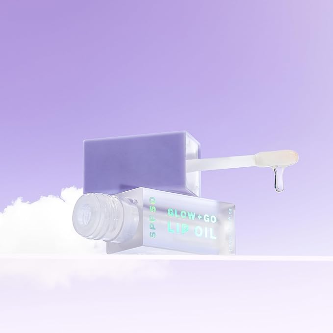 SPF50 Glow & Go Lip Oil: Lip Oil with SPF, Moisturizes and Protects Lips, 4.5ml in Coconut-Velvo Beauty