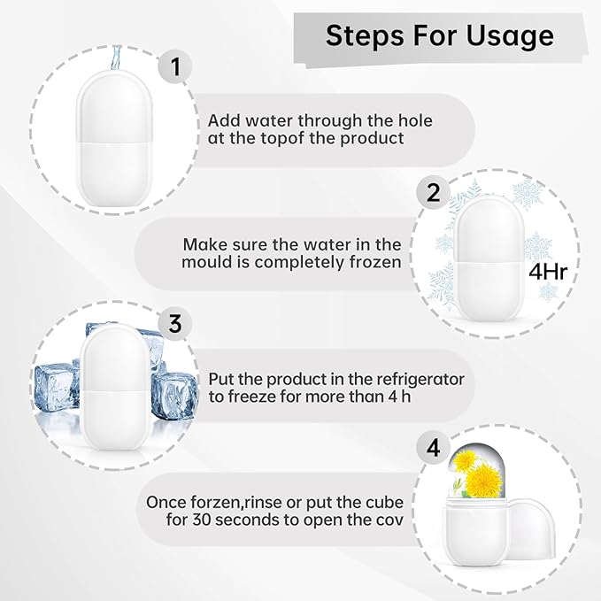 Upgraded Ice Facial Roller for Face and Eye Beauty, Gua Sha Massage, Silicone Ice Mold-Velvo Beauty