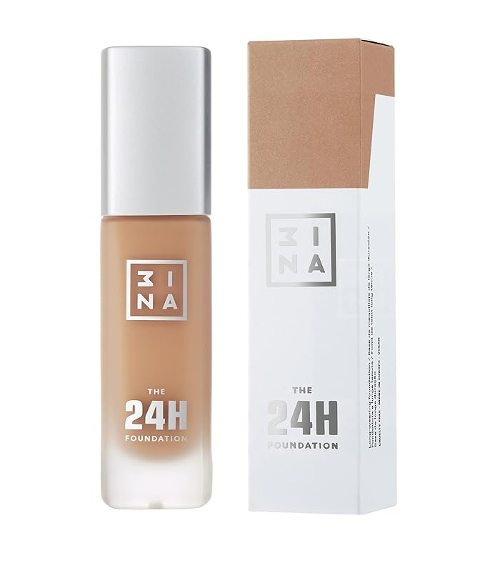 3INA The 24H Foundation 618-24H Long-Wearing Formula - Medium To High Buildable Coverage - Smooth Matte Finish - Expanded Shade Selection - Waterproof, Cruelty Free, Vegan Makeup - 1.01 Oz-Velvo Beauty
