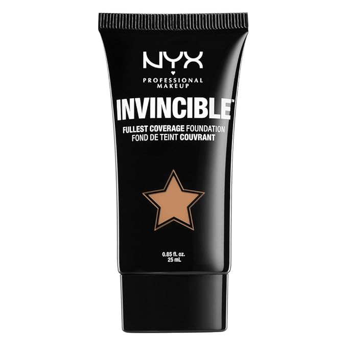 NYX Professional Makeup Invincible Fullest Coverage Foundation, Tan, 0.85 Ounce-Velvo Beauty