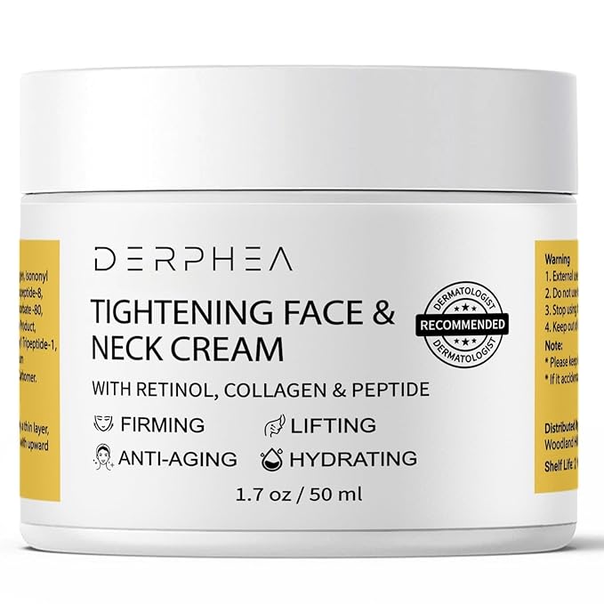 Neck Tightening Cream, Neck Firming Cream For Tightening and Firming, Fine lines, Loose & Sagging On Face, Decollete & Other Skin Areas - 1.7 OZ-Velvo Beauty