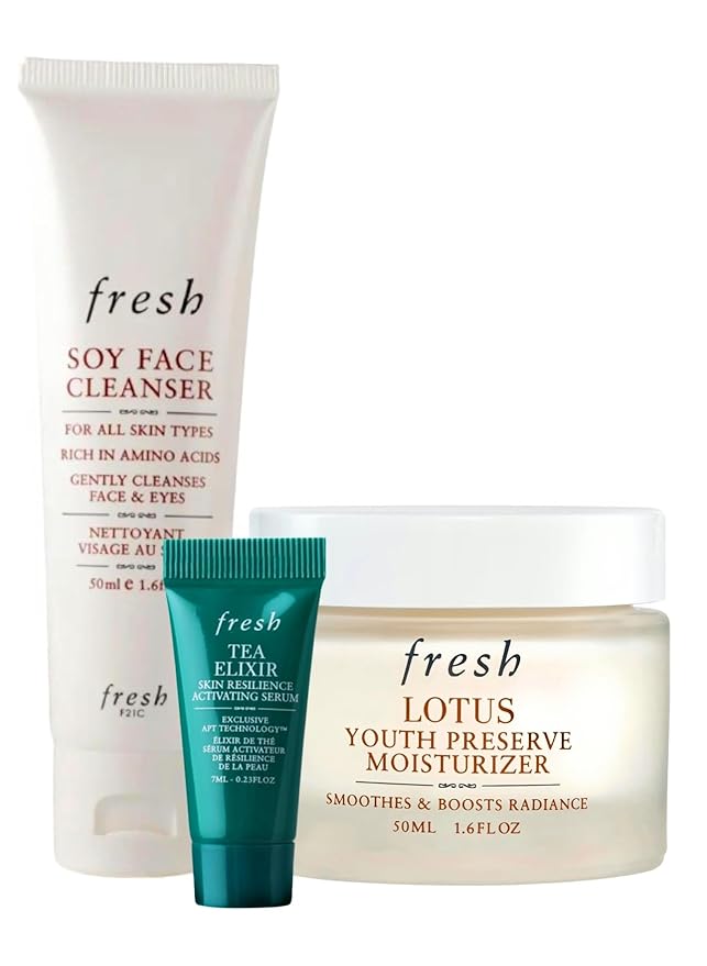Soy Hydration Face Cleanser 1.6oz / 30mL and Lotus Youth Moisturizer 1.6oz / 30mL Gift Set-Velvo Beauty
