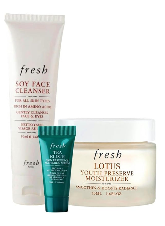 Soy Hydration Face Cleanser 1.6oz / 30mL and Lotus Youth Moisturizer 1.6oz / 30mL Gift Set-Velvo Beauty