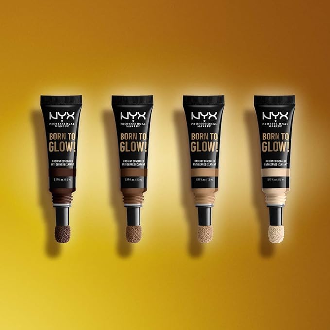 NYX PROFESSIONAL MAKEUP Born To Glow Radiant Concealer, Medium Coverage - Caramel-Velvo Beauty