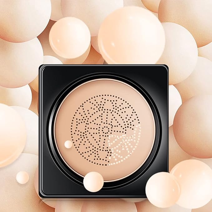OCHEAL Mushroom Head Air Cushion BB Cream Foundation Cream for Face Makeup Concealer Cushion for Face Comestics Make Up Cushion Compact Ivory-Velvo Beauty