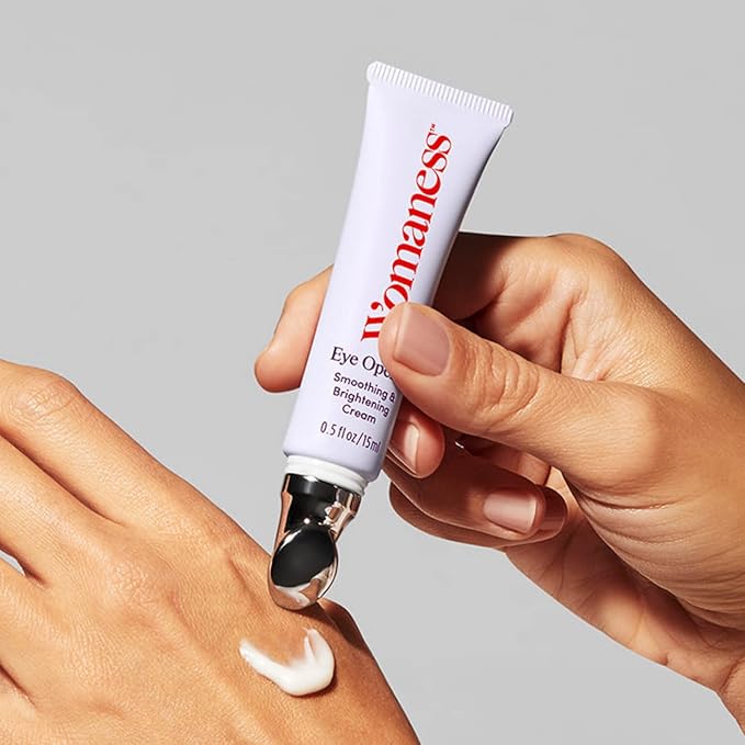 Womaness Eye Opener - Anti Aging, Hydrating, & Moisturizing Under Eye Cream for Dark Circles and Puffiness - With Hyaluronic Acid, Bakuchiol Retinol Alternative, & Firming Red Algae Extract – 15ml-Velvo Beauty