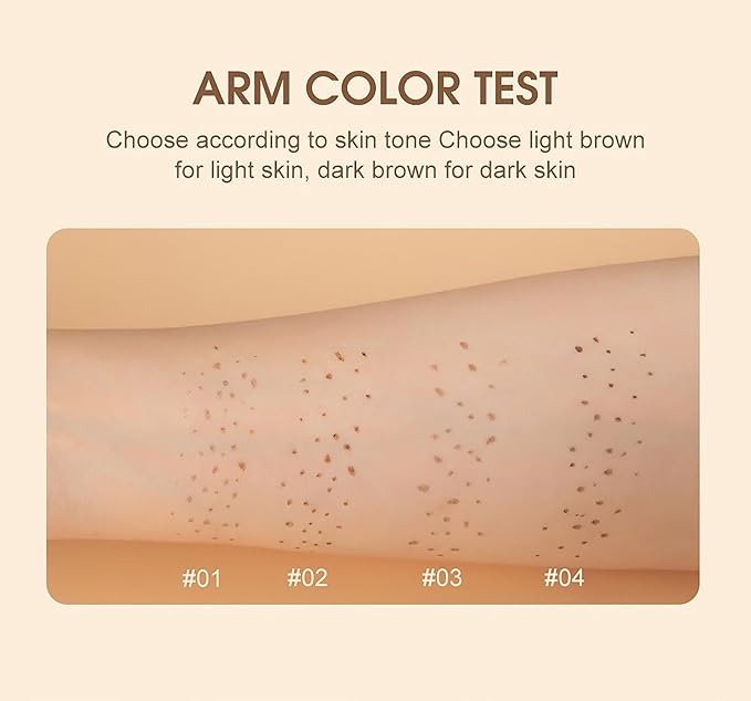 AKARY Freckle Pen Professional Lifelike Face Concealer Point Out Natural Waterproof Longlasting Soft Artificial Freckles Fine Makeup Freckle Pen Life Face Decoration (#04 Dark Brown)-Velvo Beauty