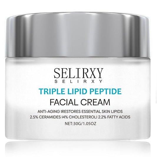 Nodfens Triple Lipid Peptide Cream for Anti-Aging - Restores & Repairs Mature Skin for Radiant, Smooth Complexion - Advanced Strength Recovery Face Moisturizer Cream-Velvo Beauty