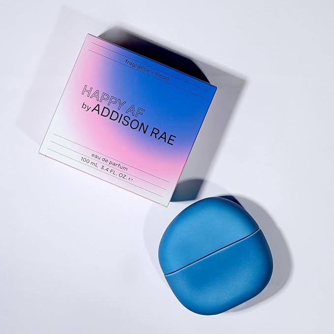 Addison Rae Fragrance Happy - Luxury Perfume for Women - Fruity Floral Scent - Eau De Parfum - Notes of Pink Lychee & Red Grapefruit - Long Lasting Vegan Travel Cologne - Gift for Her -3.4oz EDP Spray-Velvo Beauty