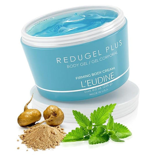 L’EUDINE Redugel Plus Skin Tightening Cream for Body, Firming Cream with Mint Oil, Field Horsetail, Marine Algae, Maca Extract, Skin Firming and Tightening Lotion – 8oz-Velvo Beauty