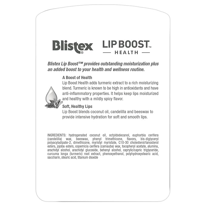 Blistex Lip Boost Health Intensive Hydration Tumeric Moisturizer-Velvo Beauty
