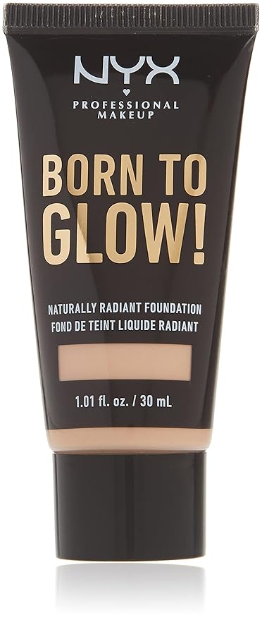 NYX PROFESSIONAL MAKEUP Born To Glow Naturally Radiant Foundation, Medium Coverage - Light-Velvo Beauty