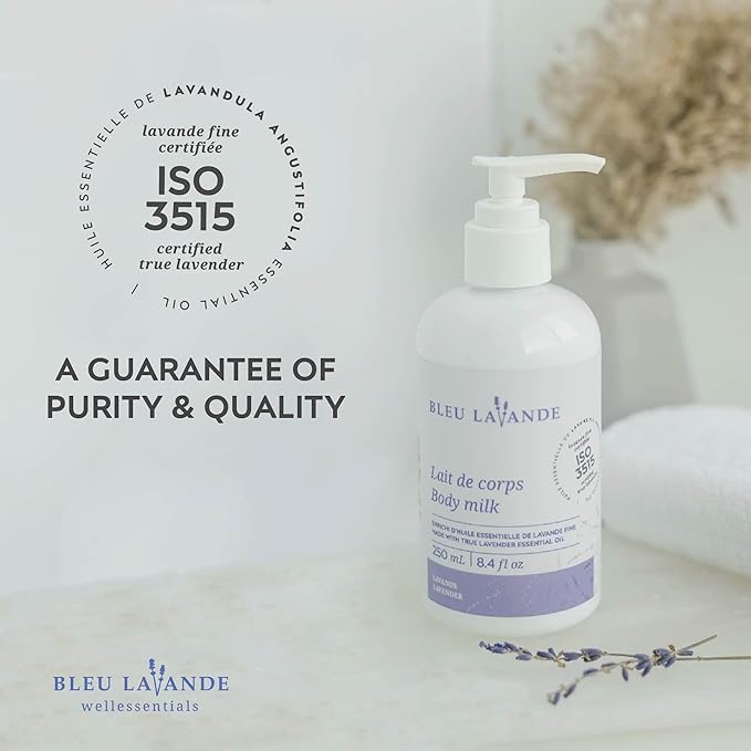 Bleu Lavande - Morning Well-being Routine Aromatherapy Set – Lavender Shower Gel, Body Milk and Hand Cream - Enriched with Premium & Pure Lavender Essential Oil - Soothing Natural Lavender Products-Velvo Beauty