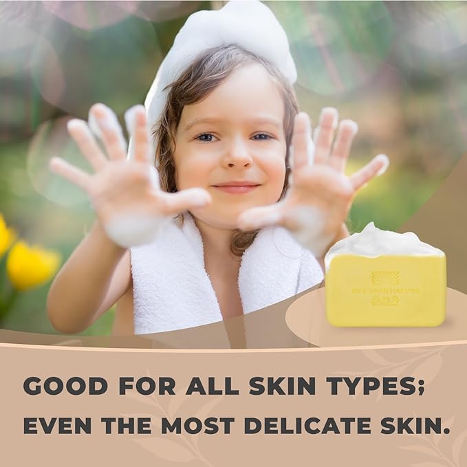 One With Nature Dead Sea Salt Lemon Sage Soap 4oz 3-Pack – Purifying and Exfoliating Soap Bar with Dead Sea Minerals for Face & Body, for Men & Women-Velvo Beauty