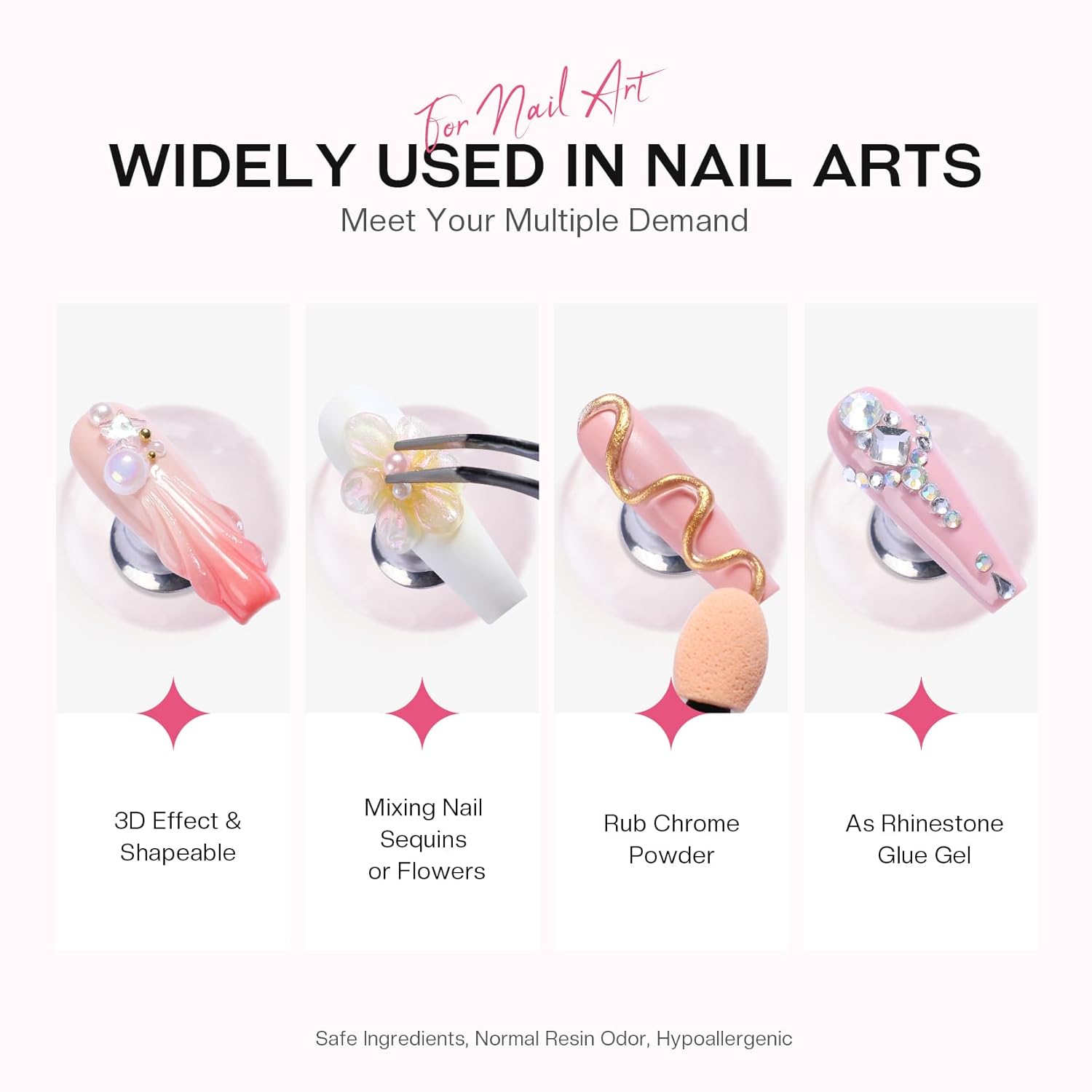 3D Sculpting Gel Nail Art: 15g Nail Sculpting Glue No Wipe Clear Gel Polish DIY Nail Art for Drawing Molding Nail Tech Must Haves Manicure Decoration Supplies-Velvo Beauty