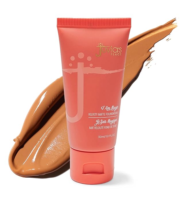 Juvia's Place I Am Magic Velvety Matte Liquid Foundation 420 - Havanna - Tan w/Peach Undertone, Makeup Foundation Full Coverage, Lightweight, Long Wear, Velvety Matte Finish-Velvo Beauty
