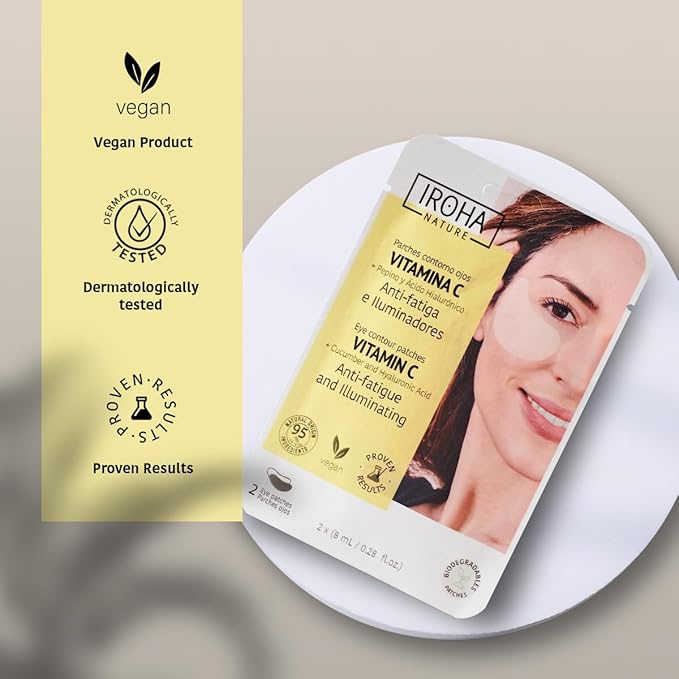 Eye Masks for Anti-Fatigue & Illuminating, Pack of 5 Pairs - Reduces Dark Circles, Puffiness - Hydrating with Vitamin C, Cucumber, Hyaluronic Acid - Vegan, Cruelty-Free Skincare Treatment-Velvo Beauty