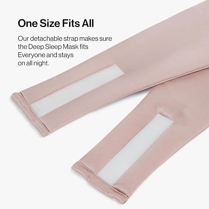 Dore & Rose Deep Sleep Mask Light Blocking, 23 Momme Mulberry Silk Eye Mask, Ultra Soft, Adjustable - Travel Sleeping Mask for Men & Women - Lotus-Velvo Beauty