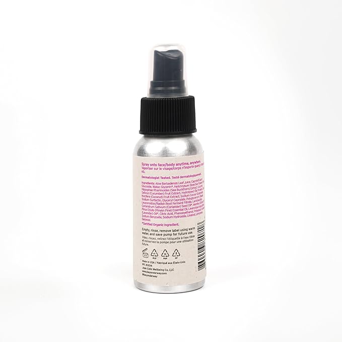 Multi-Use Mist 60ML - Signature Essential Oil Blend No. 2 with Bergamot Mint, Coriander, Lavender & Pinyon Pine - Infused with Aloe Vera Leaf Juice, Hydrates & Balances Skin-Velvo Beauty