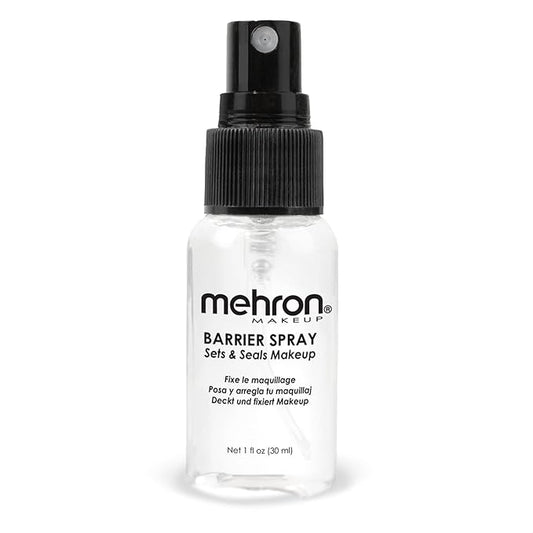 Mehron Makeup Barrier Spray | Setting Spray for Makeup | Makeup Setting Spray for Face 1 fl oz (29 ml)-Velvo Beauty