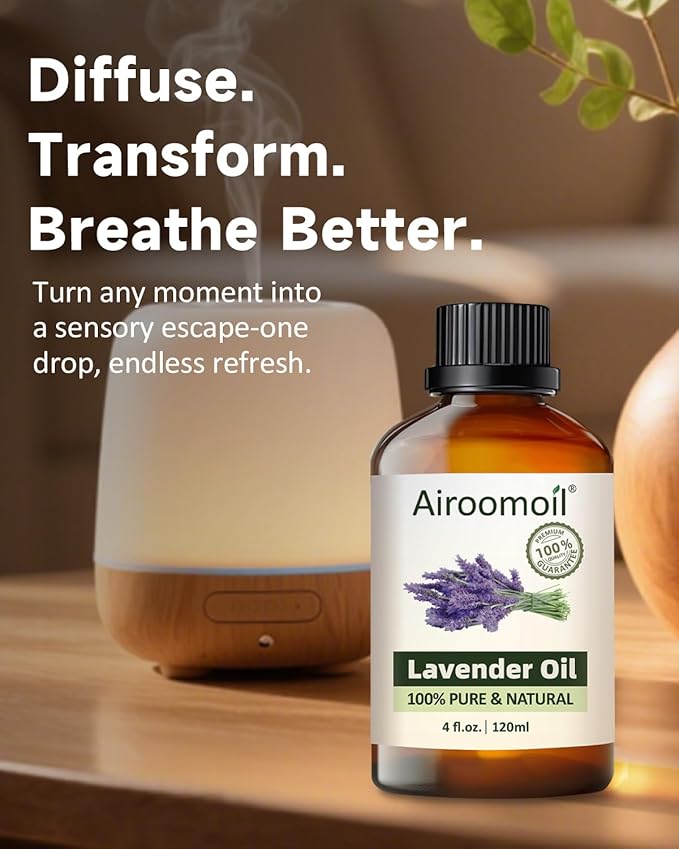 Premium Lavender Essential Oil for Relaxation DIY Diffusers Candles Nails Soaps Shampoo Scented Oil 4 Fl Oz-Velvo Beauty