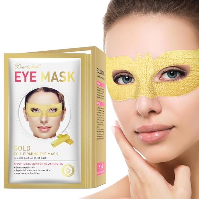 Generic 24 K Gold Eye Mask Puffy Eyes and Dark Circles Treatment Relieve Pressure and Reduce Wrinkles, Revitalize and Refresh Your Skin-Velvo Beauty