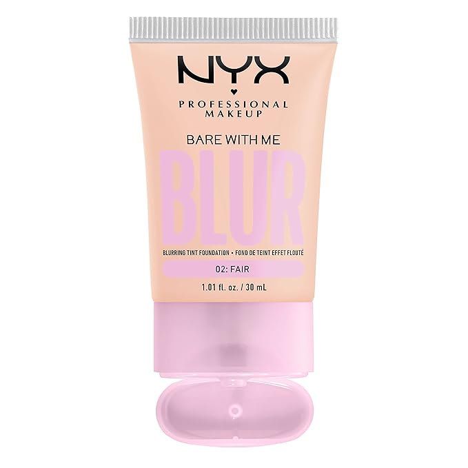 NYX PROFESSIONAL MAKEUP Bare With Me Blur Skin Tint Foundation Make Up with Matcha, Glycerin & Niacinamide - Fair-Velvo Beauty