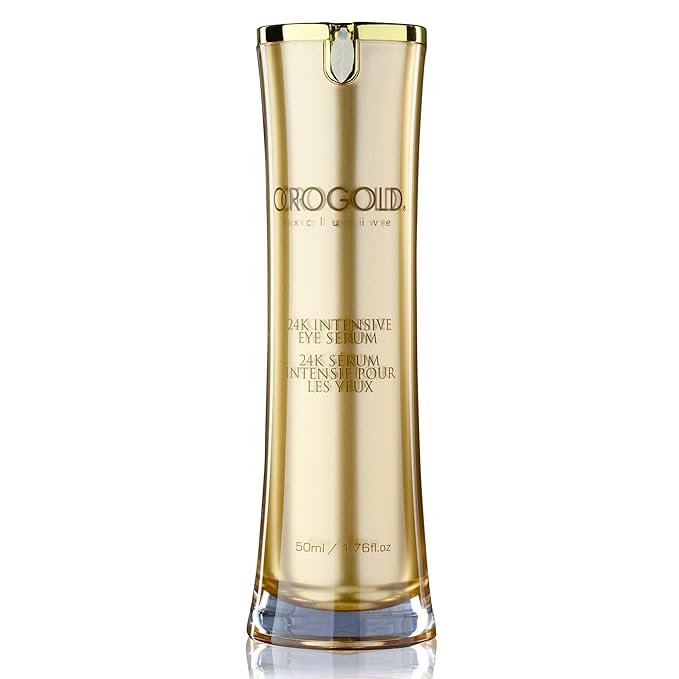 OROGOLD 24K Intensive Eye Serum for Wrinkles, Puffiness - Anti Aging Serum For Youthful Looking Skin - Under Eye Skin Softening Serum - 50 ml. / 1.76 fl. oz.-Velvo Beauty