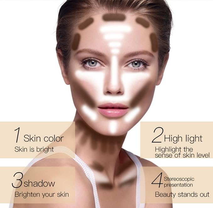 MAEPEOR Matte Setting Loose Powder 8 Colors Smooth and Lightweight Face Powder for Brightening and Setting Makeup with Face Puff (05 Heat)-Velvo Beauty