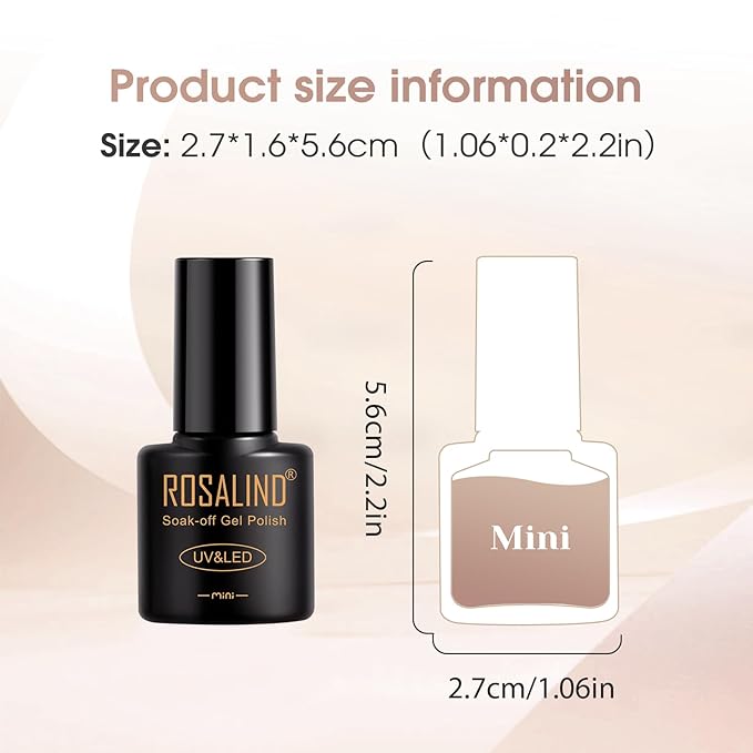 ROSALIND Nude Brown Gel Nail Polish Set, 8 Colors White Nude Brown Gel Polish, Beige Tan Caramel Coffee Gel Polish Collection Nail Art Gift DIY at Home-Velvo Beauty
