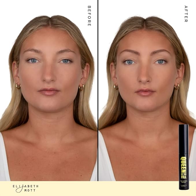 Elizabeth Mott Queen of the Fill Clear Brow Gel – Long-Lasting Sculpting & Shaping Gel Setter to Control, Tame & Define Eyebrows with Natural Finish – Smudge-Proof, Lightweight, Quick-Dry Formula – 3g-Velvo Beauty