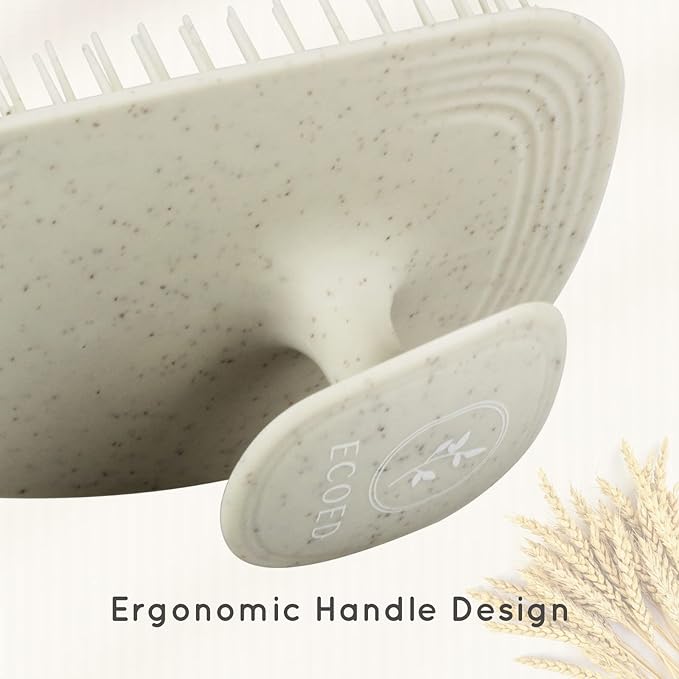 Scalp Massager Shampoo Brush,Scalp Scrubber for Dandruff Removal, Scalp Care Hair Brush Wet & Dry detangler for Men and Women. (Grey, 1pc- Soft for Short & Medium Hair)-Velvo Beauty