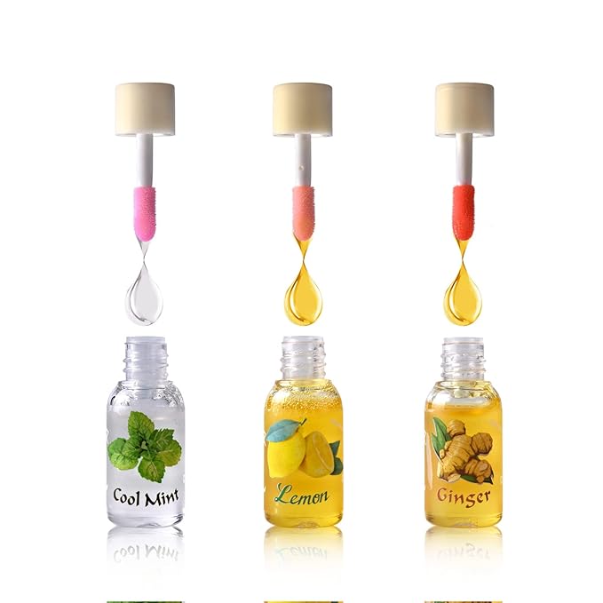 LAMUSELAND 3Pcs Mini Cute Lip Oil, Hydrating Clear Lip Gloss for Lip Care to Prevent and Soothe Dry, Chapped Lips (A (3Pcs))-Velvo Beauty