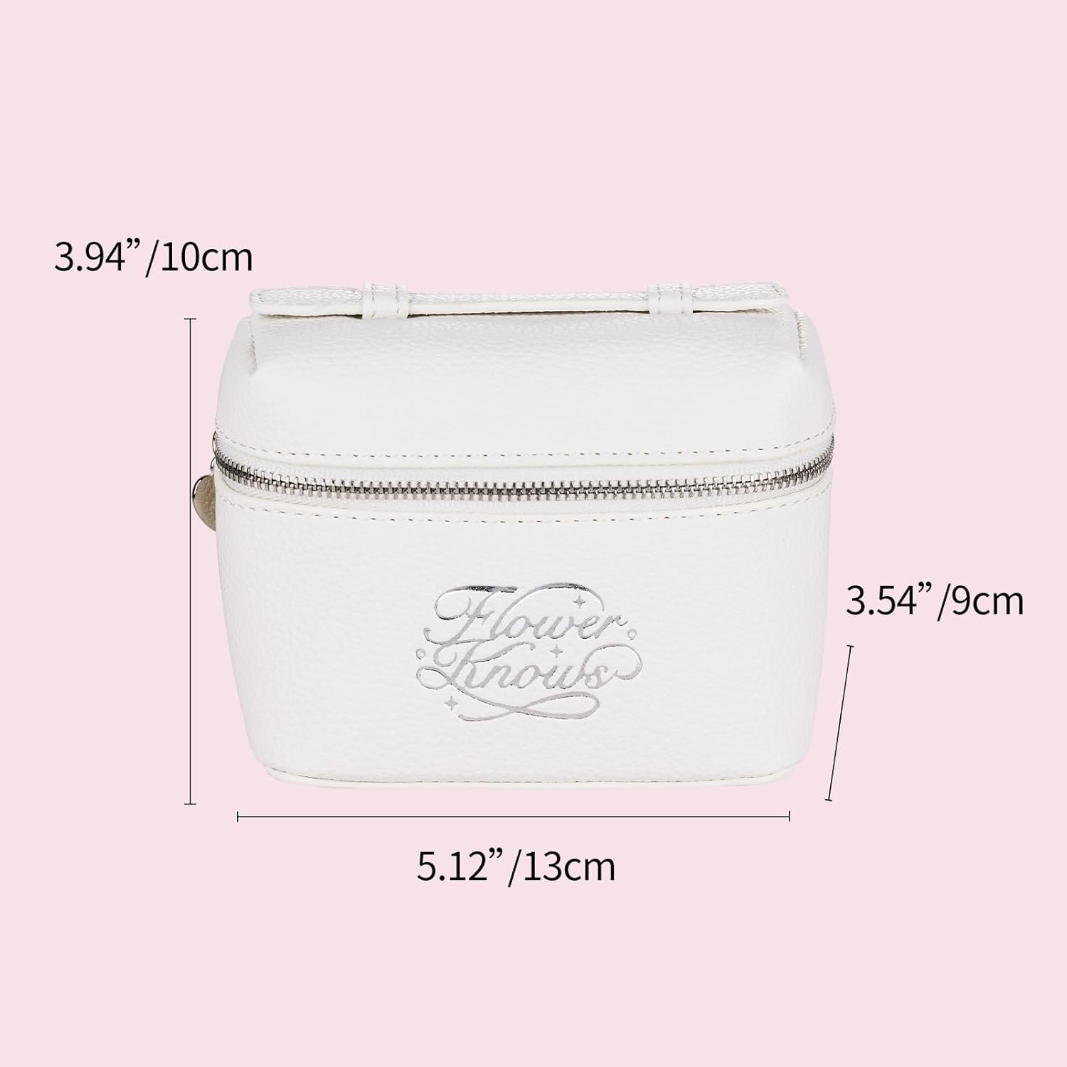 Flower Knows Enchanted Lip Kit,Strawberry Cupid Cake Lip Cream V03+V04 Set with Lip Brush & Leather Bag,4-Piece Makeup Gift Set-Velvo Beauty