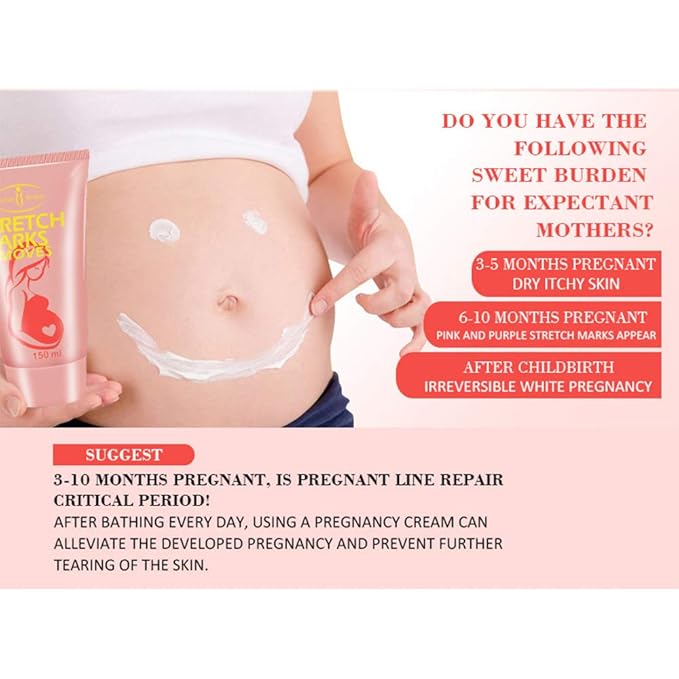 AICHUN BEAUTY Pregnancy Cream Streach Mark Remover Scars Repair Cellulites Lotion Cream 150ml-Velvo Beauty