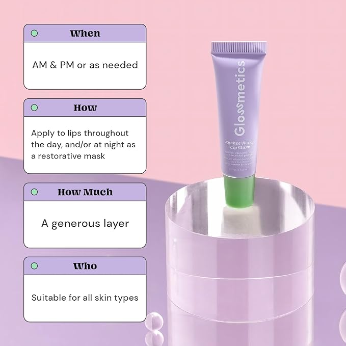 Glossmetics Lychee-Berry Overnight Lip Mask - Hydrating, Moisturizing Lip Balm for Soft, Smooth Lips-Velvo Beauty