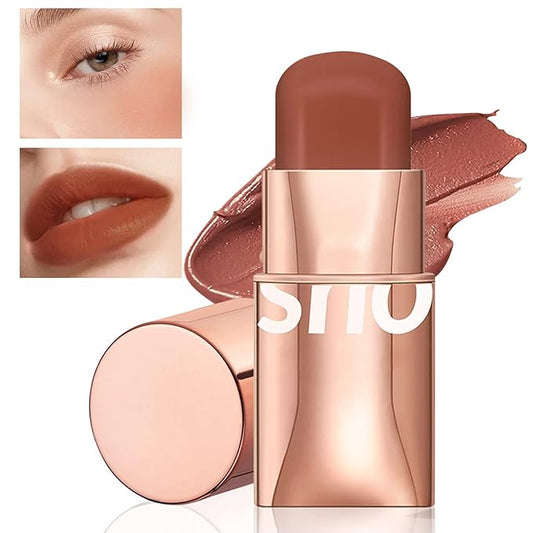 Cream Blush Stick for Cheeks Makeup,Waterproof Blush Face Stick Multi-Use Lip and Cheek Tint,Matte Finish Lightweight Easy to Blend Natural Cream Blusher Makeup for All Skin Tones- Rose Red-Velvo Beauty