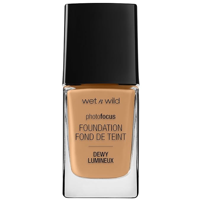 wet n wild Photo Focus Dewy Liquid Foundation Makeup, Amber Beige-Velvo Beauty
