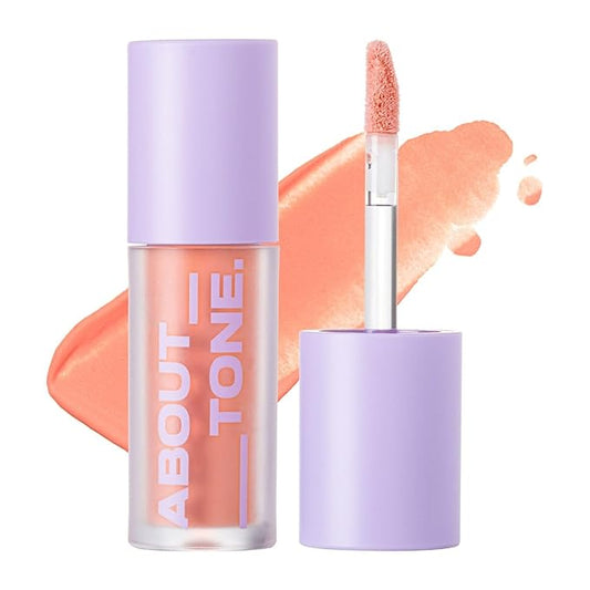 Fluffy Air Blusher 5 Colors - Lightweight Melting Liquid Blush for Colorful Cheeks, Highly Pigmented, Cheekbones and Eye Makeup, Soft Matte Finish, Buildable Formula (03 DEAR PEACH)-Velvo Beauty