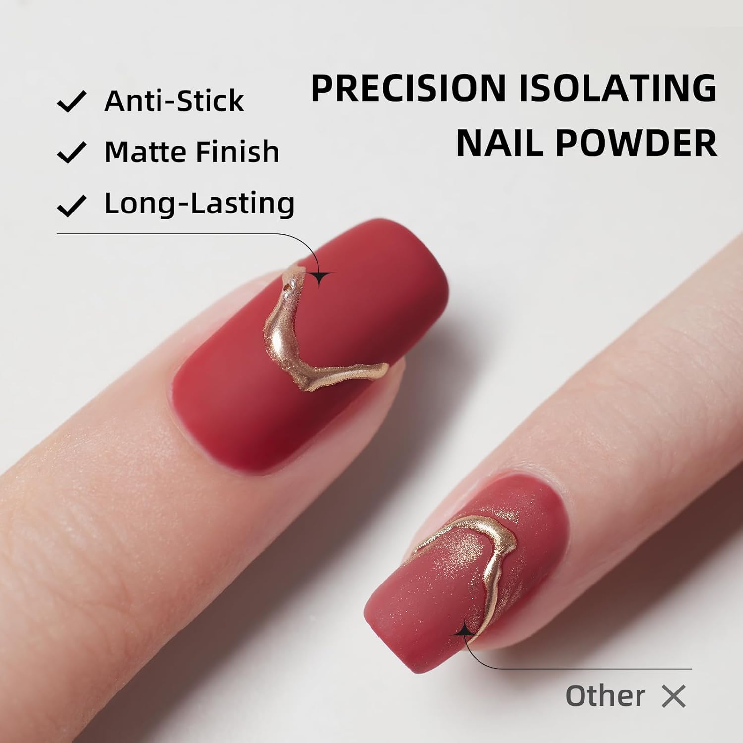 PERFECT COLOR Chrome-Proof Matte Top Coat, UV/LED Cured Gel Nail Polish, Anti-Stick Long-Lasting Formula, 0.5 Fl Oz-Velvo Beauty