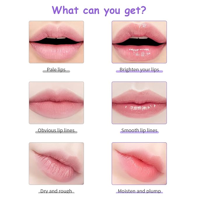 2PCS Honey Pot Lip Balm, Lip Balm Honey Pot with Brush, Cherry Blossom Lip Balm for Dry Cracked Lips, Lip Scrubs Exfoliator & Moisturizer, Hydrating Lip Sleeping Mask-Velvo Beauty